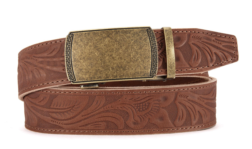 CHAOREN Mens Belt Leather Belts for Men Ratchet Belt, Customizable Fit (35mm)