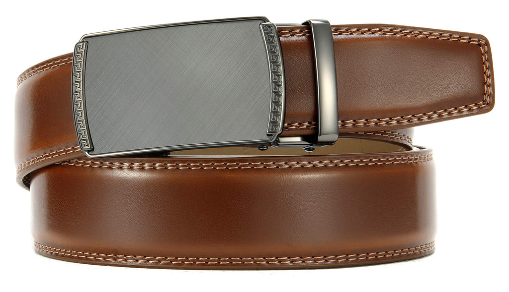 CHAOREN Mens Belt Leather Belts for Men Ratchet Belt, Customizable Fit (35mm)