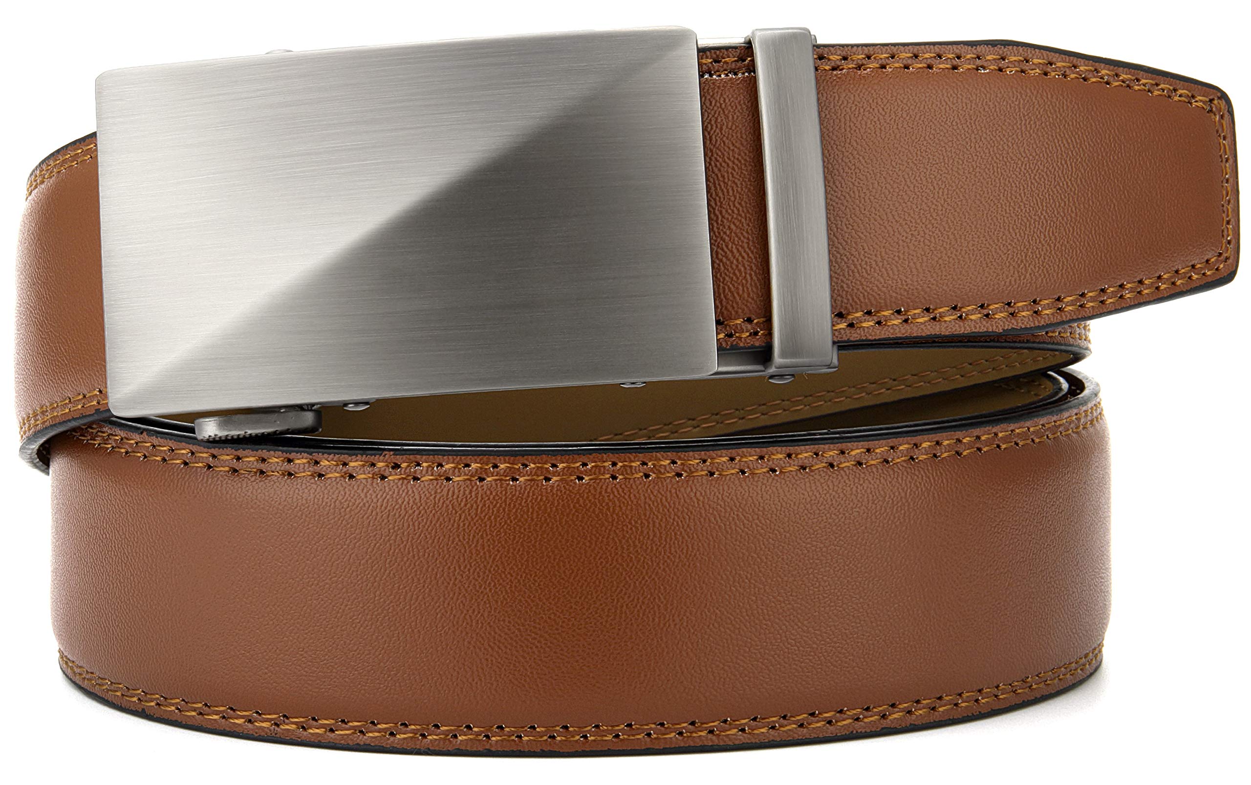 CHAOREN Mens Belt Leather Belts for Men Ratchet Belt, Customizable Fit (35mm)