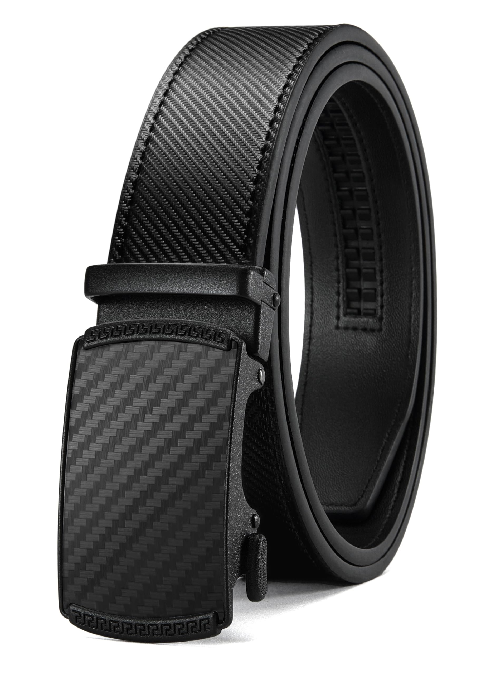CHAOREN Mens Belt Leather Belts for Men Ratchet Belt, Customizable Fit (35mm)