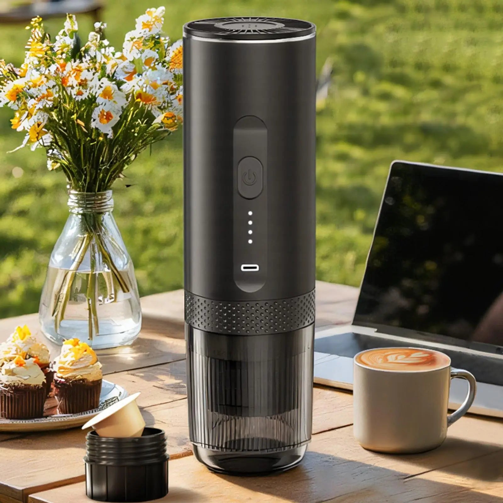 Portable Coffee Maker Mini Espresso Machine Convenient Rechargeable for Office Hiking Car Travel RV Espresso Coffee Makers