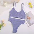 Women Bra Set Sexy Lingerie Female Underwear Set Bralette Ribbed Tops Girls Fashion Brassiere Basic Stretchy Tank Crop Tops