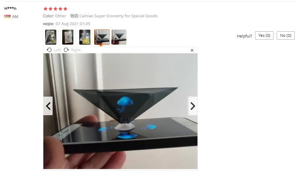 Dropshipping 3D Hologram Pyramid Display Projector Video Stand Universal For Smart Mobile Phone стойка для микрофона proyectores