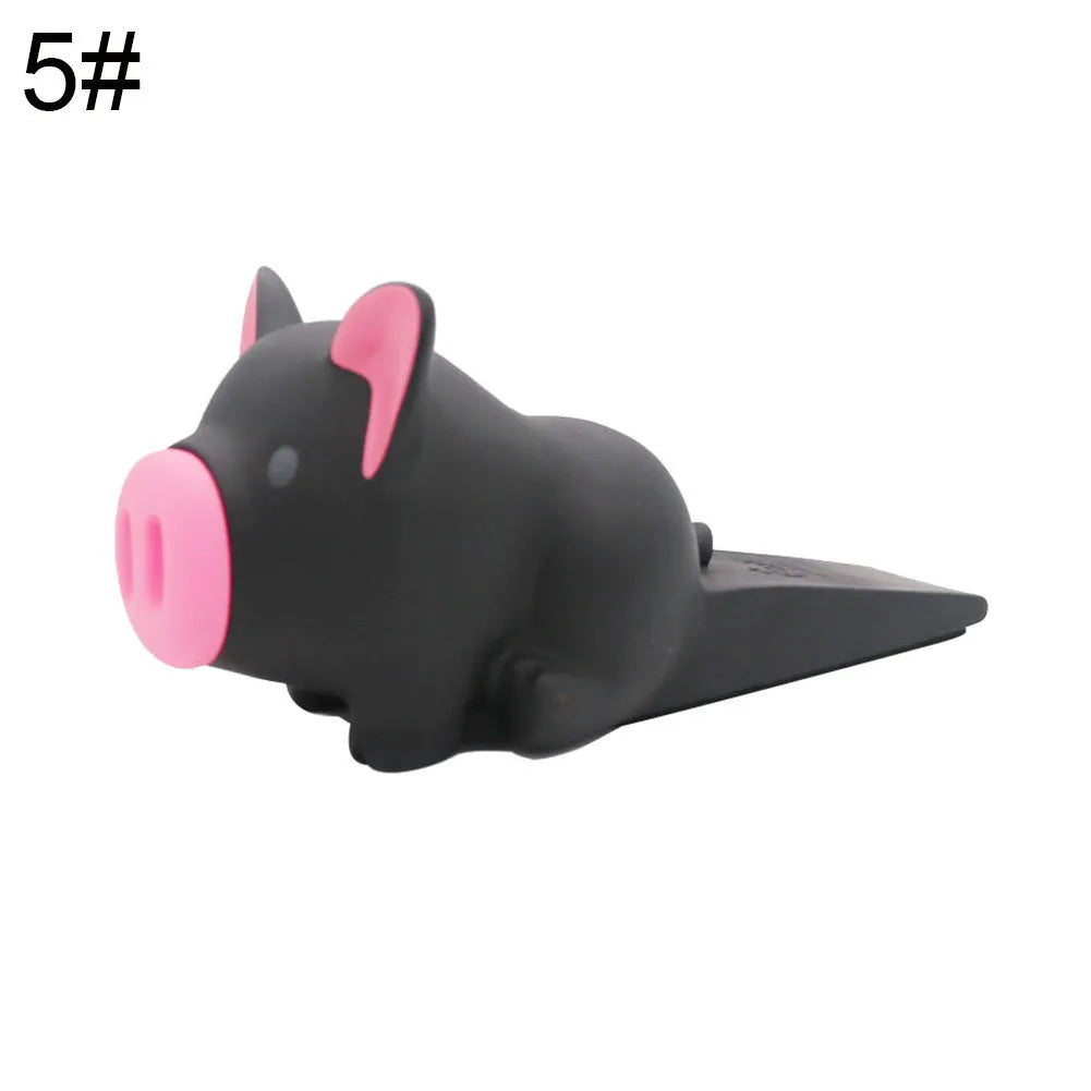 Door Stopper Cute Dog Pig Mouse Cat Shape Door Stopper Holder Hard PVC Doorstop Wedge Gift Door Holder Stopper Safety Guard Stop