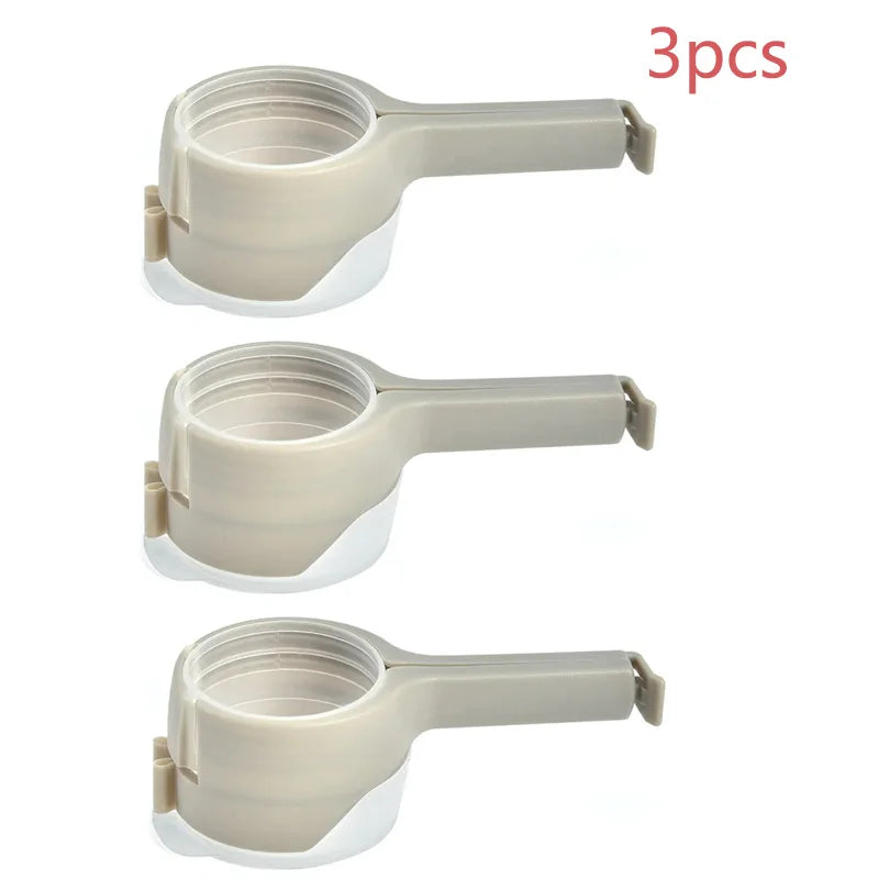 Pour Snack Clips Food Storage Sealing Clips with Pour Spouts Durable Plastic Clips for Food Storage Kitchen Snack Bag Storage