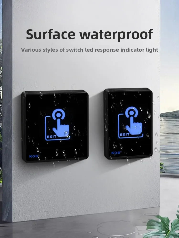 KOB access control switch exit button glass panel touch sensor infrared induction automatic door wireless switch