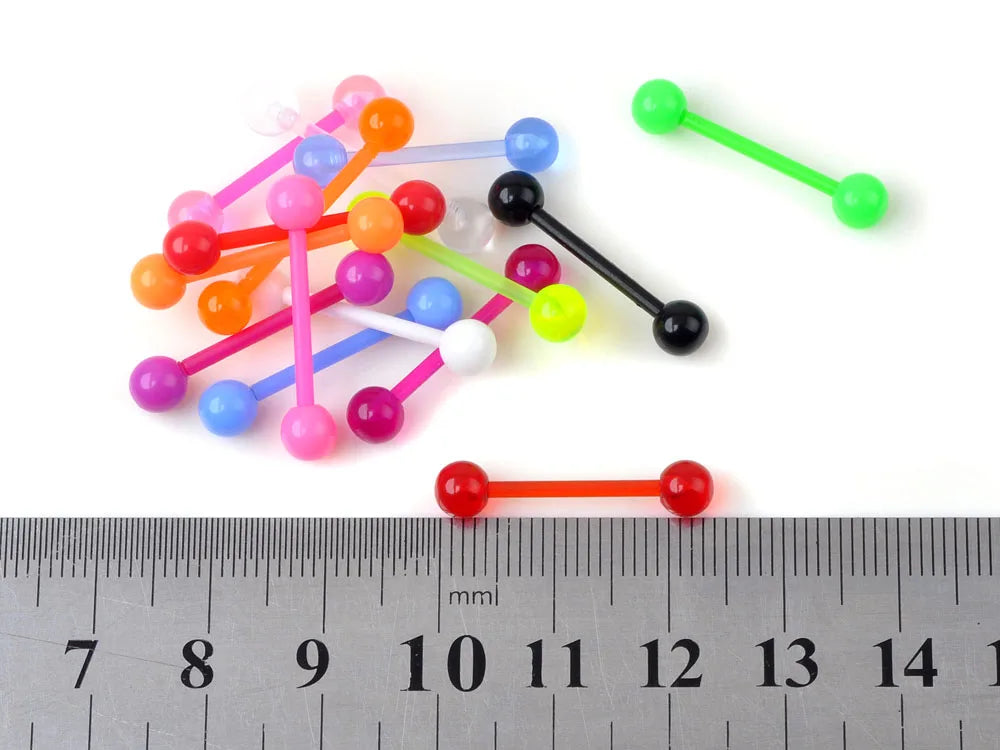 40PC Soft Silicon Nose/Lip/Tongue Piercings Helix Ear Piercing Women Men Septum Rings Body Piercing Jewelry