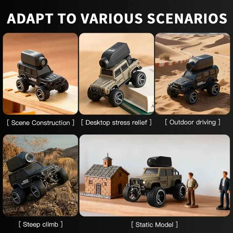 1:64 Mini RC Car 2.4G Remote Contorl Vehicle with Camera WiFi APP Control High Speed Racing Stunt Cars Toy Gift for Kids