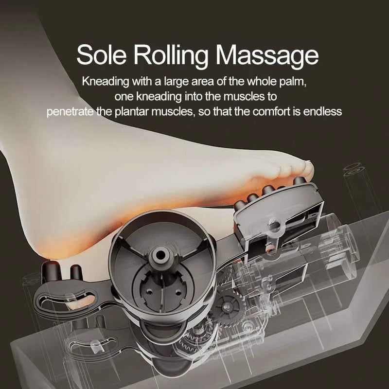 High Quality Air Pressure Electric Hot Heater Foot Massager Machine Vibrate Roller Bath Kneading Leg Foot Full Wrap Massage