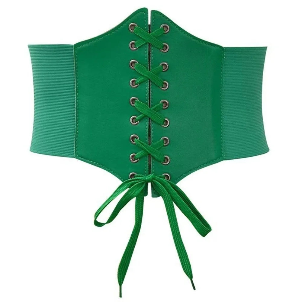 Wide Corset Waist Belt Decorative Slimming Waist Strap External Wear Elastic Design Body Shapewear For Skirts Dress Top Clothes
