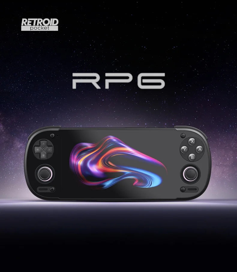 Special Sale Retroid Pocket 6 Rp6  Handheld Game Console 5.5 Inch 1080p 120hz Amoled Screen 6000mah 8gen2 With Hall Trigger