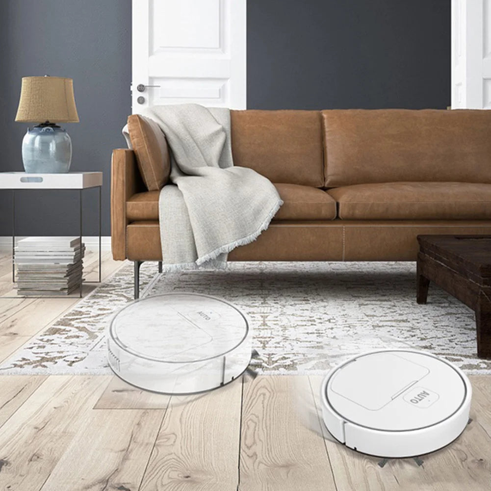 3-in-1 Robot Vacuum Cleaner USB Rechargeable 1000Pa Suction Robotic Vacuum and Mop Combo for Home Floor Washing Carpet Pet Hair