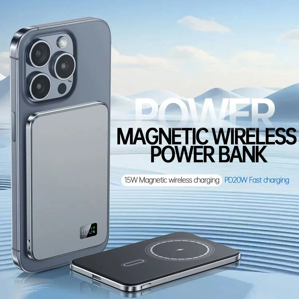 500000mAh 3C Certification Thin Power Bank Ultra For MagSafe 22.5W Magnetic Wireless Fast Charging Portable Battery for Phone