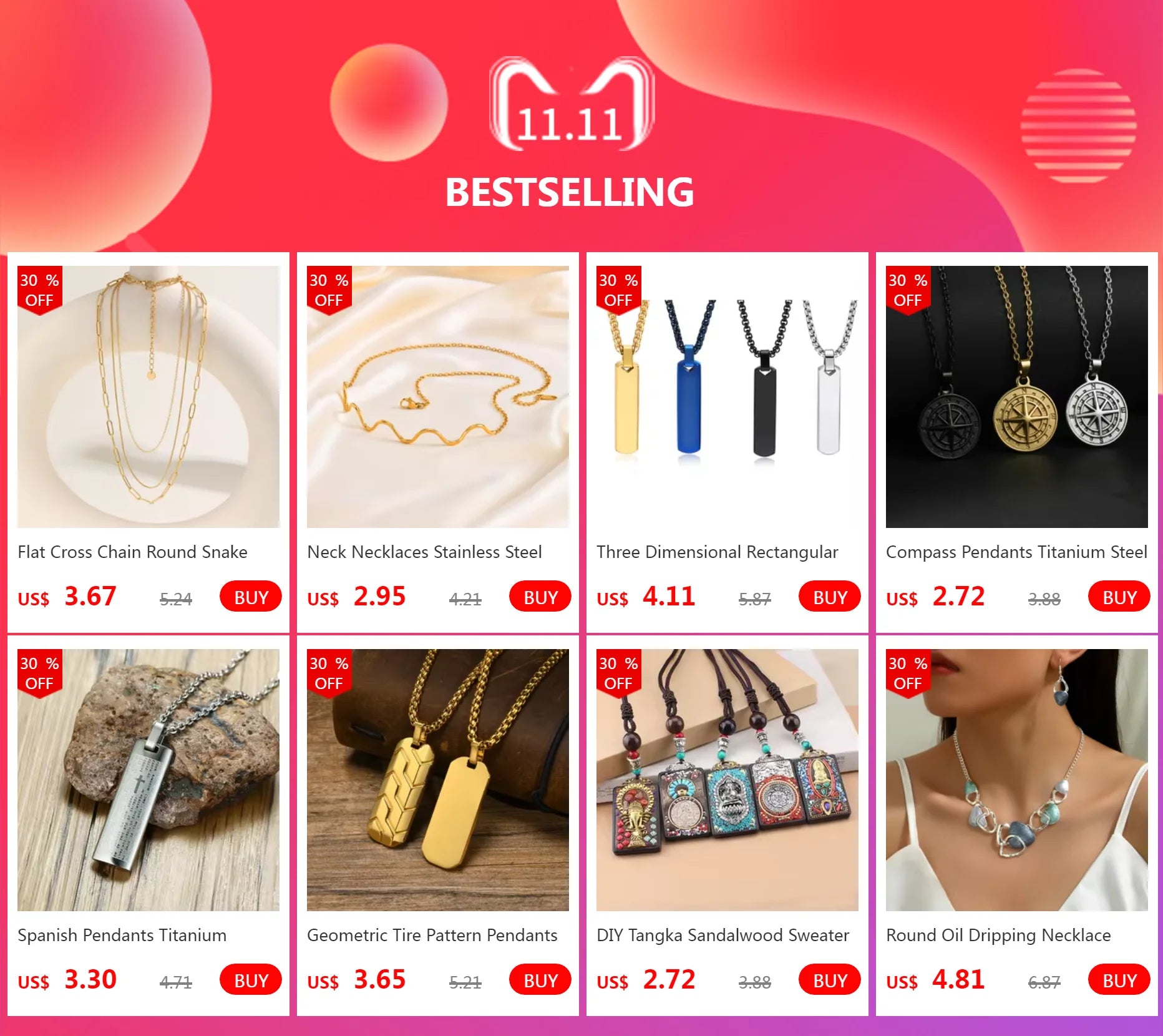 Geometric Tire Pattern Pendants Stainless Steel Men Personalized Trendy Square Pearl Necklace Fashion Jewelry Birthday Gift