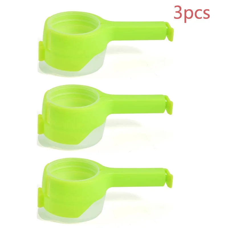 Pour Snack Clips Food Storage Sealing Clips with Pour Spouts Durable Plastic Clips for Food Storage Kitchen Snack Bag Storage