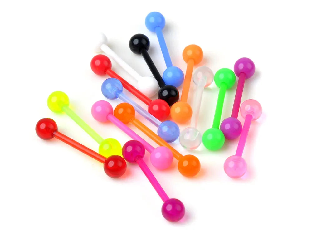 40PC Soft Silicon Nose/Lip/Tongue Piercings Helix Ear Piercing Women Men Septum Rings Body Piercing Jewelry