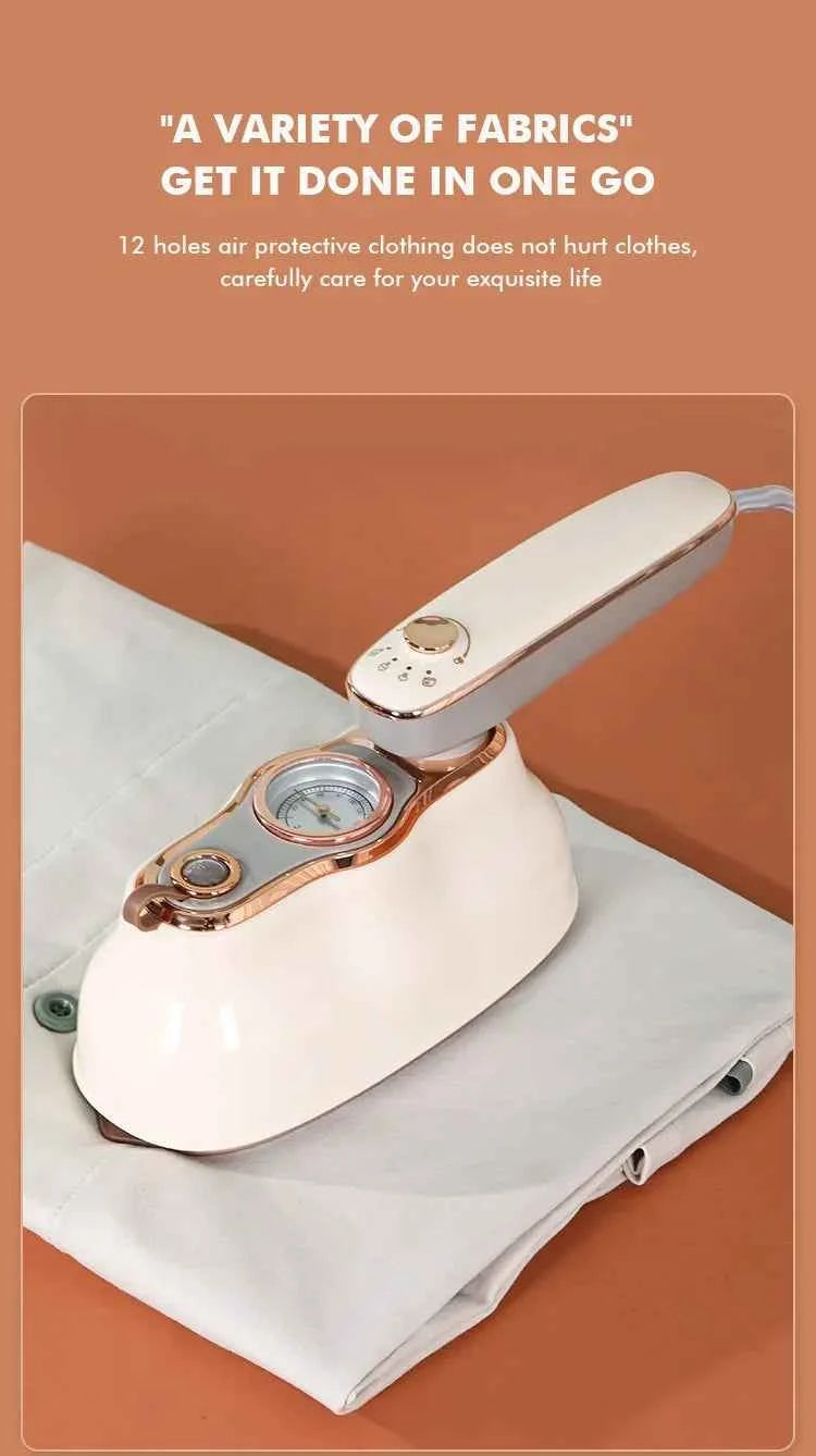 1200W Portable Garment Steamer Mini Handheld Steam Iron for Garments Wet and Dry Dual Use Electric Iron Travel Ironing Machine