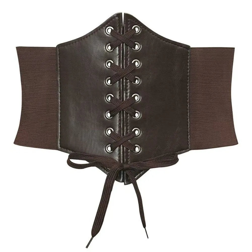 Wide Corset Waist Belt Decorative Slimming Waist Strap External Wear Elastic Design Body Shapewear For Skirts Dress Top Clothes