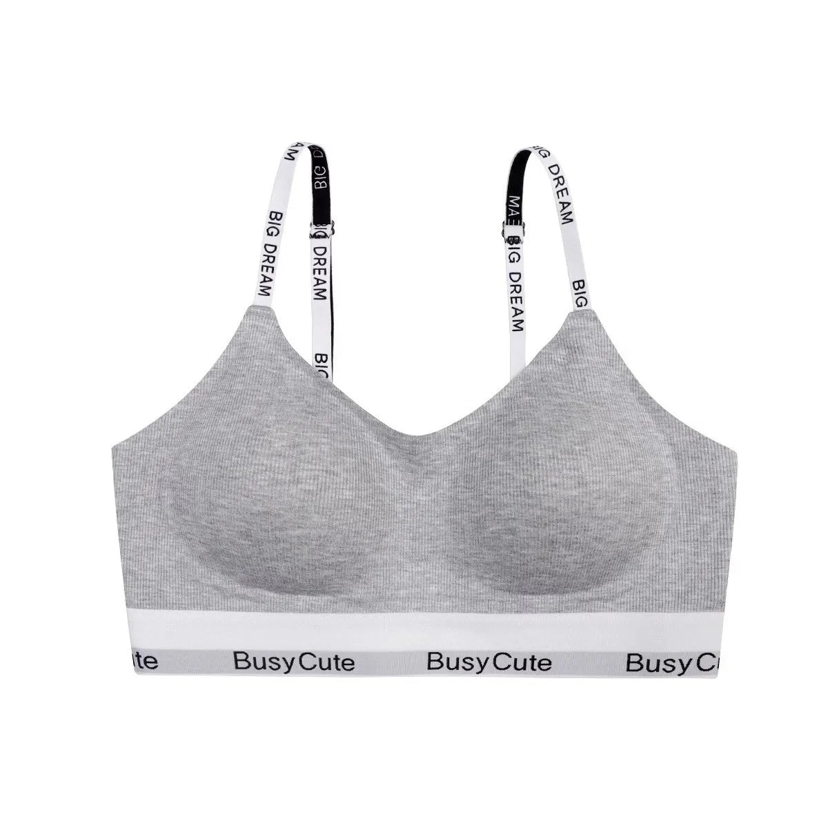 Sports Bra Set for Smaller Busts: Lift & Support, Anti-Sagging, Wire-Free, Breathable, Backless Letter Bra Two-Piece Set