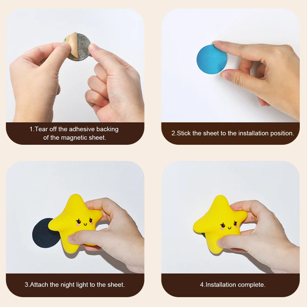 Rechargeable Silicone Led Night Light Wall Lamp Decorative Portable For Bedroom Cute Moon Bedside Baby Dimmable Nursery Sleeping