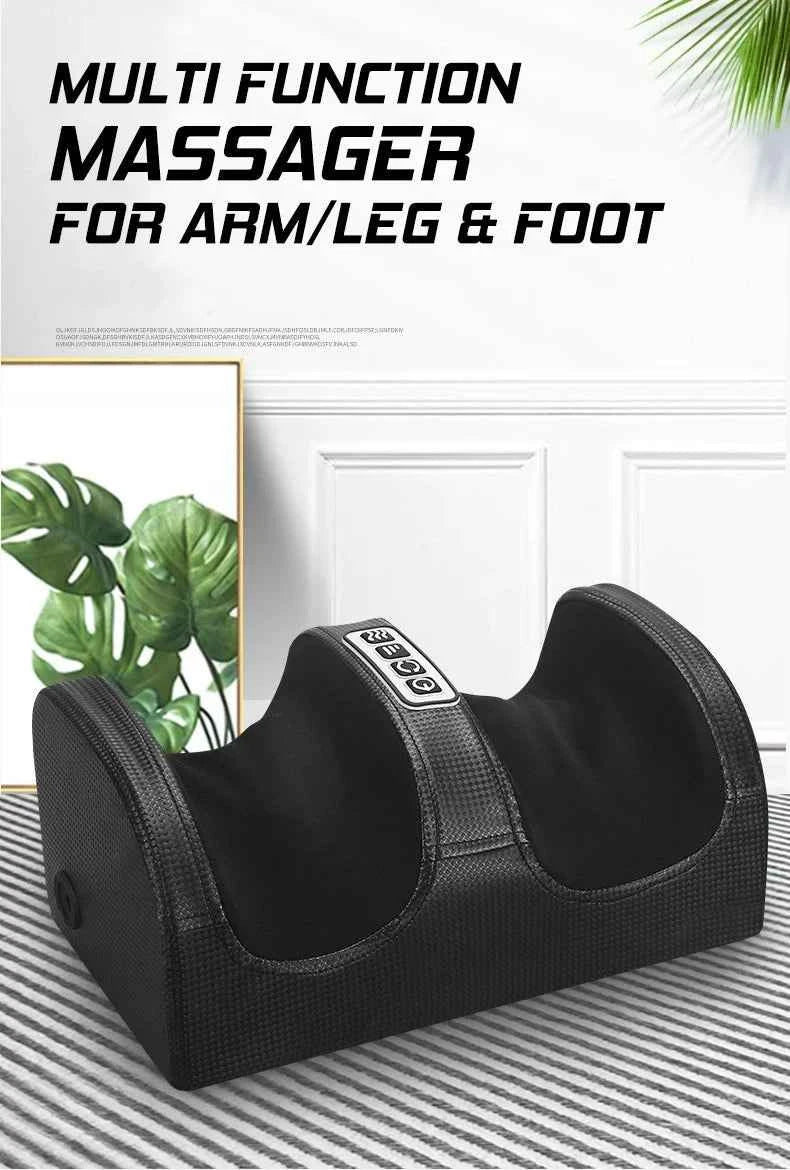 Electric Heated Foot Massager Calf Massage Deep Tissue Kneading Device Hot Compress Leg Feet Muscle Relax Relieve Fatigue