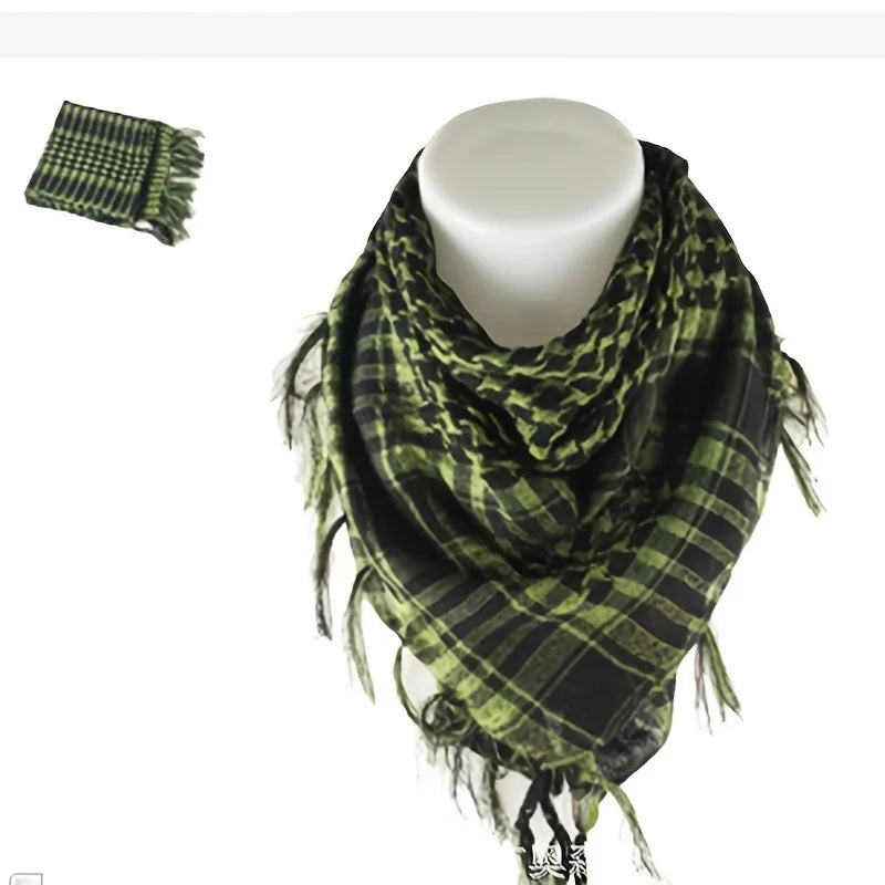 New Summer Women Tactical Arab Scarf Men Fashion Lightweight Hijab Scarf Spring Army Plaid Head Scarf Warm Mask