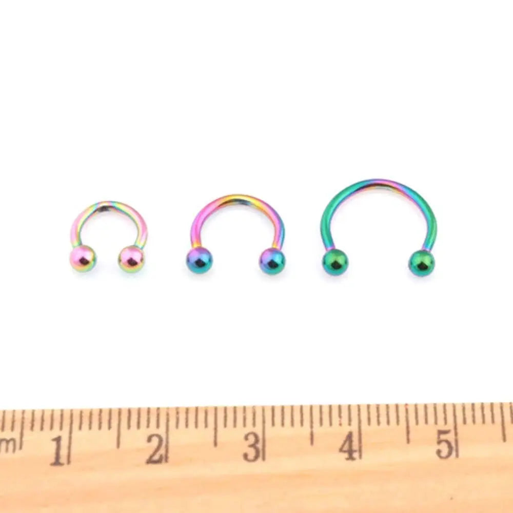 Helix For Women 1 Pcs Circular C Shape Hoop Stud Earrings Jewelry Lip Rings Nose Rings Body Piercing