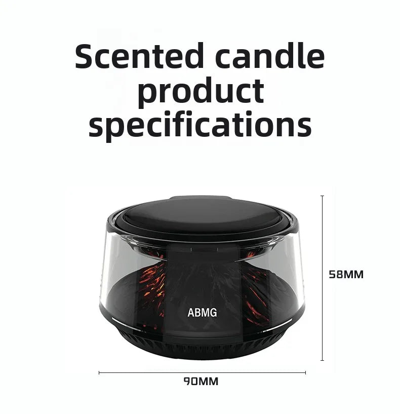 360° View Mirror Mount Volcanic Iceberg Car Diffuser - Air Purifying, Solar Powered, Forest & Floral Scents, Elegant Auto Decor