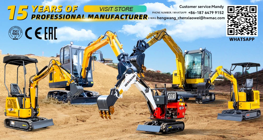 HW-60 Excavator 6 Ton Digger Medium And Large Excavators Construction Machinery Heavy Equipment China Factory Direct Sales
