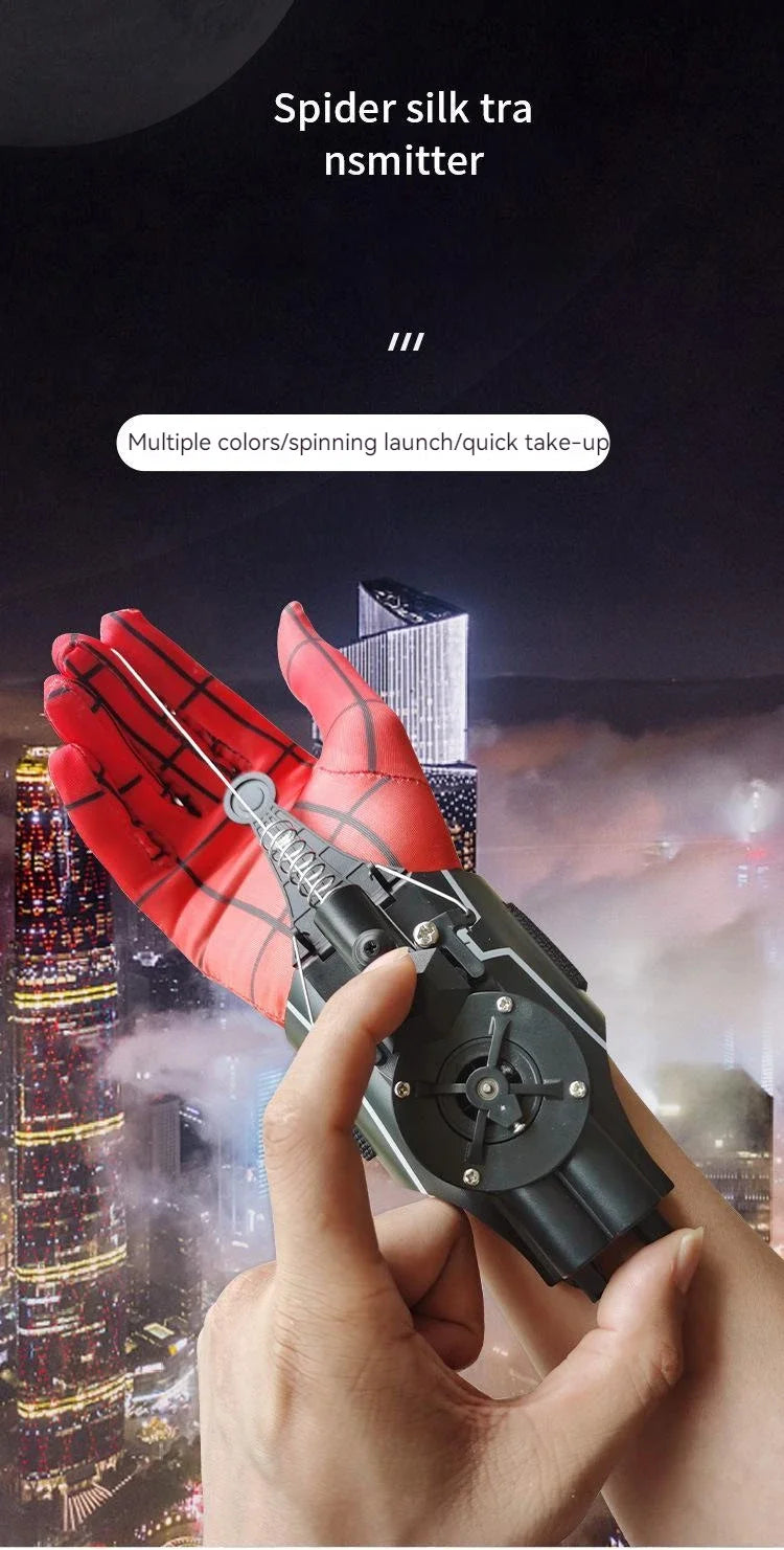 Spider Man Web Shooters ML Legends Spiderman Network Electric Launcher Gloves Toys Manga Figurine Cosplay Props Gift for Kids