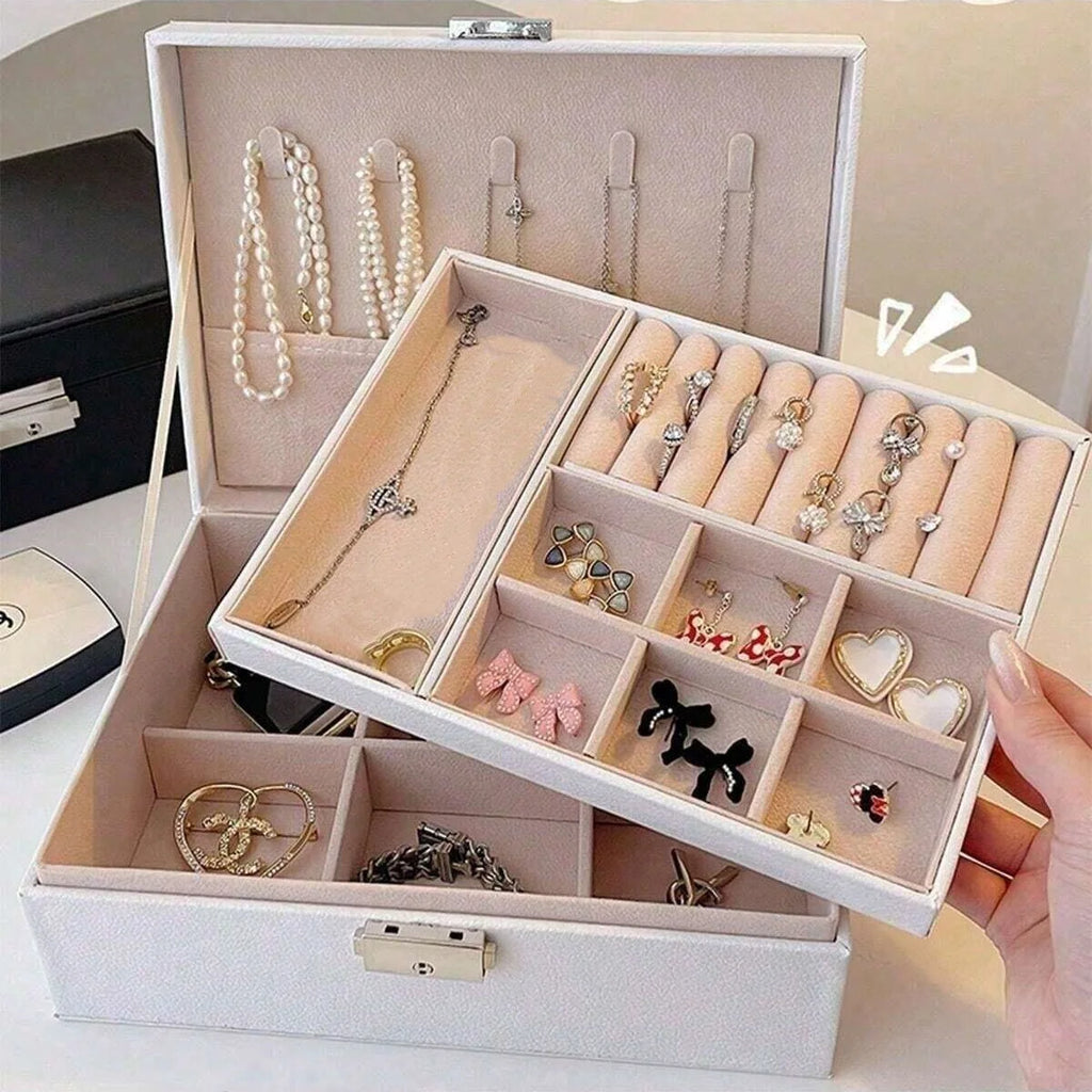 Portable Multi-Functional Home Decoration Storage Box Earring And Jewelry Preservation Box Special Storage Box For Ladies' Item