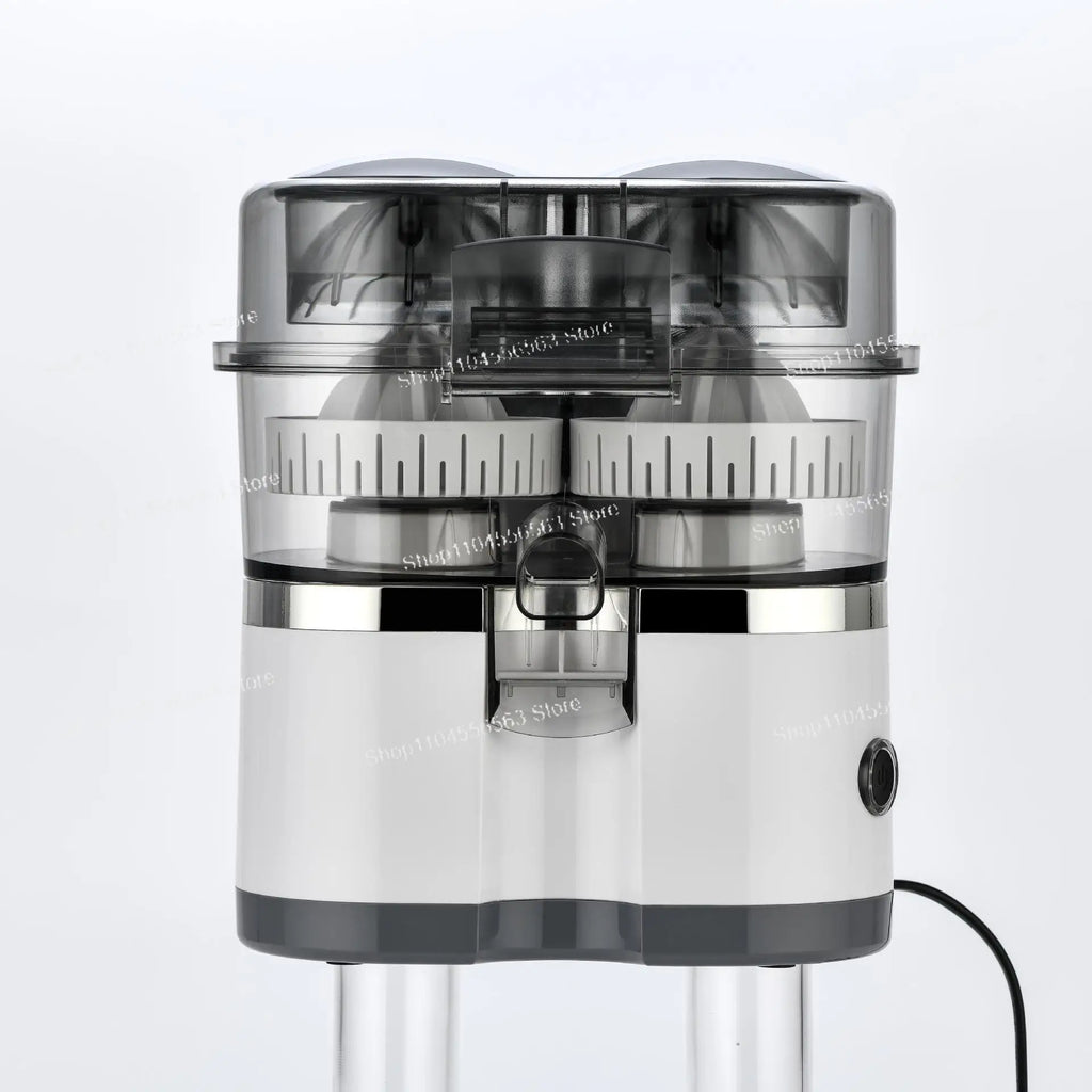 Dual Head Automatic Citrus Juicer Machine, Electric Lemon Orange Press with Pulp Separation for Home Kitchen Use