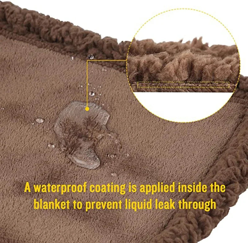 Hot Waterproof Blanket Couple Winter Warm Cozy Long Blanket-Thickened Oversized Blanket 100% Stain Resistant-Blanket