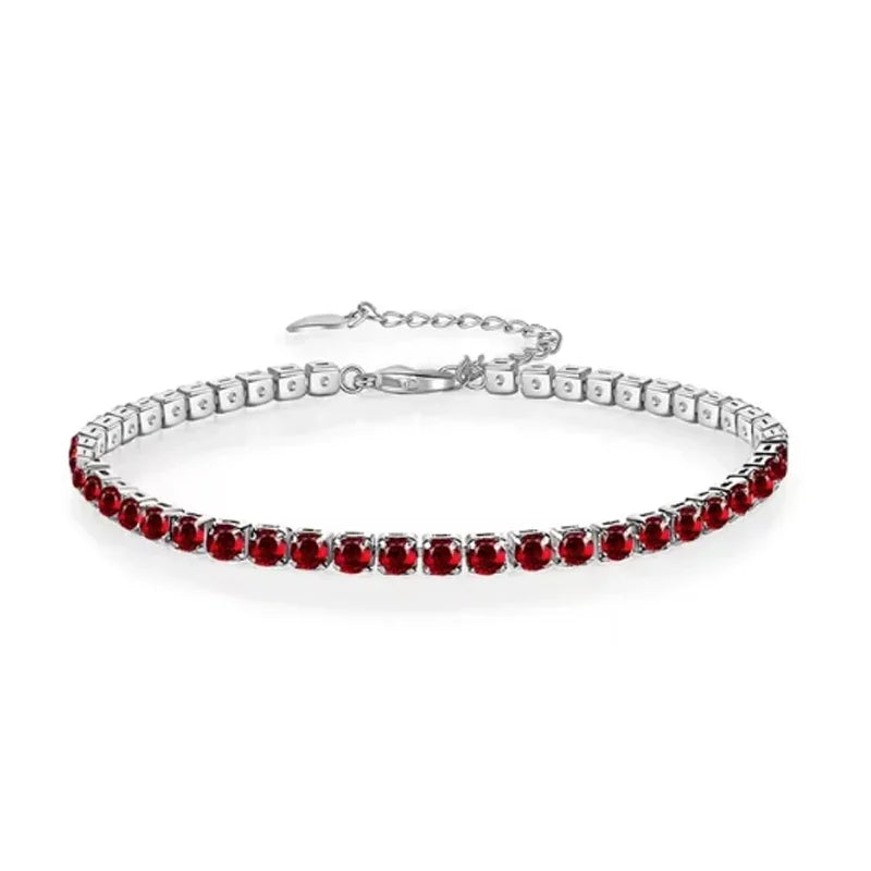 Hip hop all zircon 925 sterling silver sparkling European and American style bracelet for men women 2024 New Year surprise gift