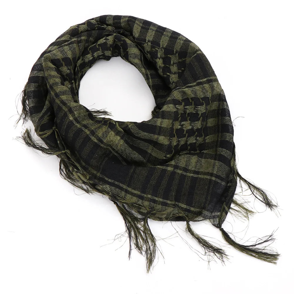 New Summer Women Tactical Arab Scarf Men Fashion Lightweight Hijab Scarf Spring Army Plaid Head Scarf Warm Mask