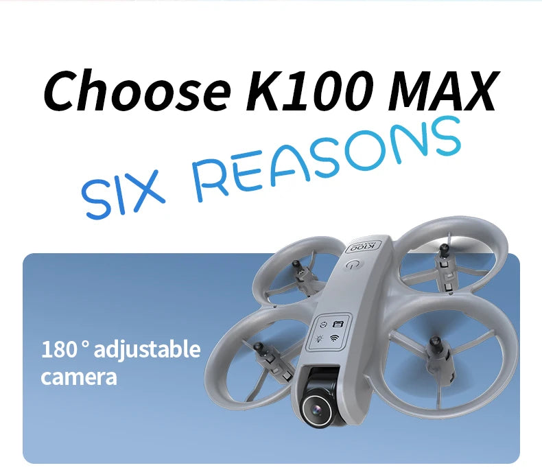 K100 MAX Mini GPS Drone 8K HD Camera Real Time Video Transmis Screen Control Obstacle Avoidance Aerial Photography RC Quadcopter