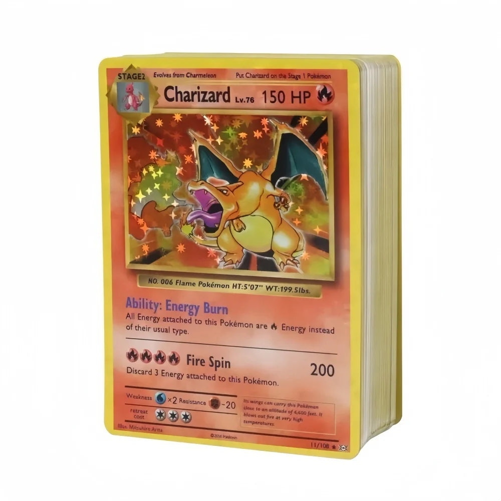Pokemon Collection Cards 1996 1st Edition Flash Cards Charizard Blastoise DIY Game PTCG Game Anime Self Made Cards Gift Toys