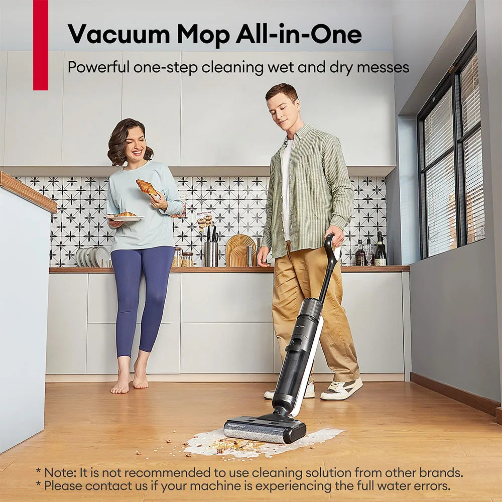 Ultenic Ac1 Elite Cordless Vacuum and Mop with Self-Cleaning, up to 50 Minutes Runtime, Smart Dirt Detection, 3 Cleaning Modes