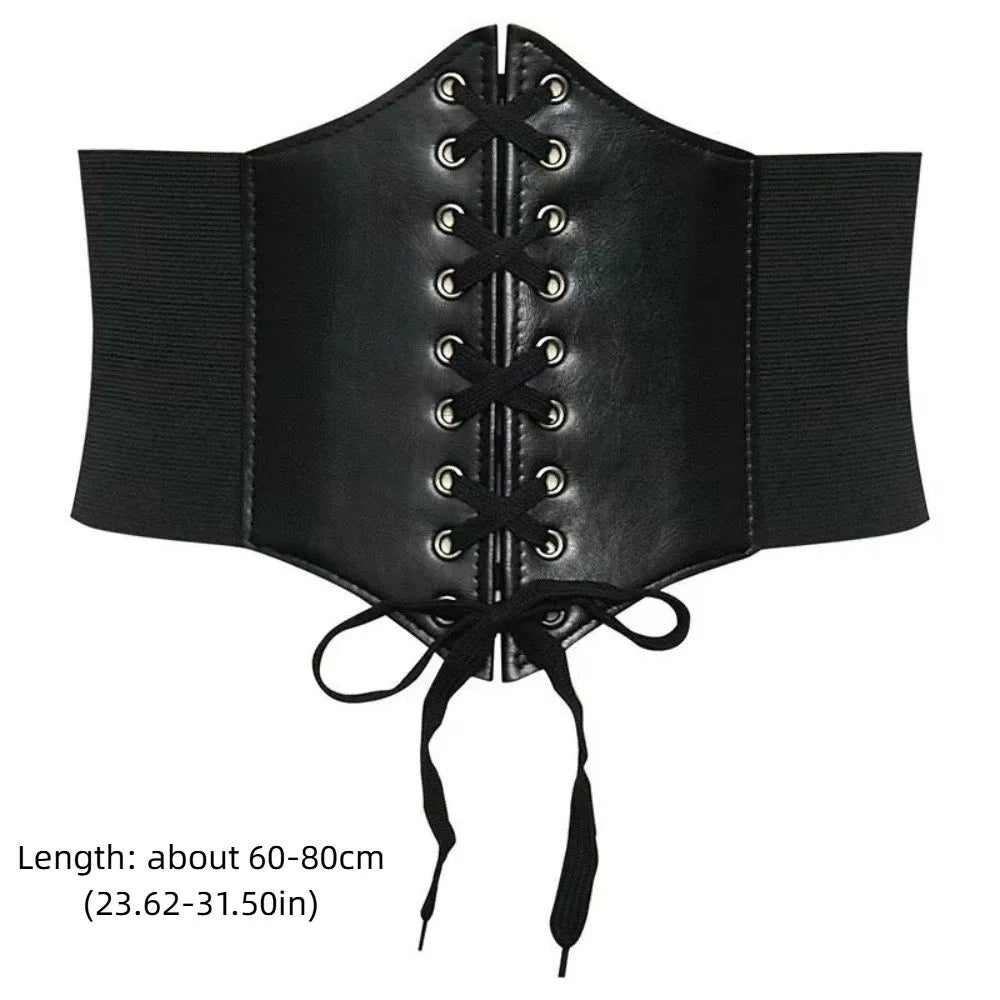 Wide Corset Waist Belt Decorative Slimming Waist Strap External Wear Elastic Design Body Shapewear For Skirts Dress Top Clothes