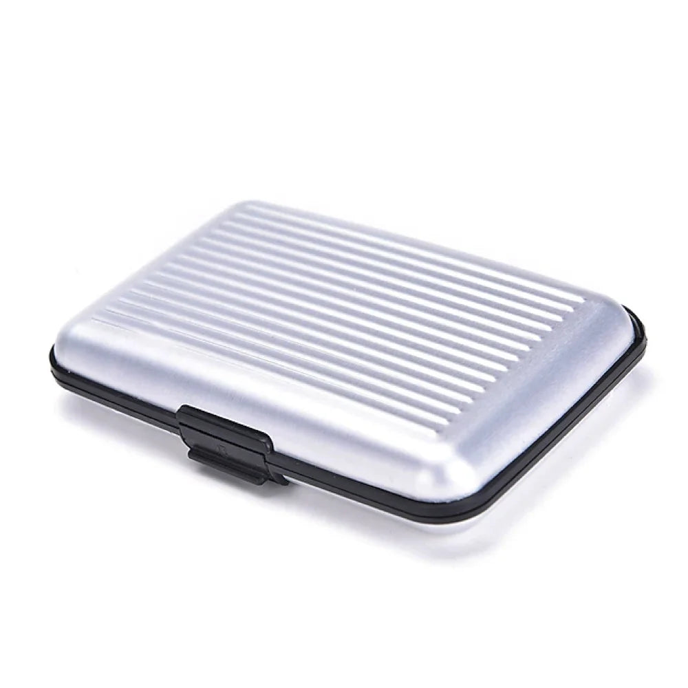 Credit Card Holder Wallet Metal Name Card Holder Waterproof Credit Card Protector for Women Men