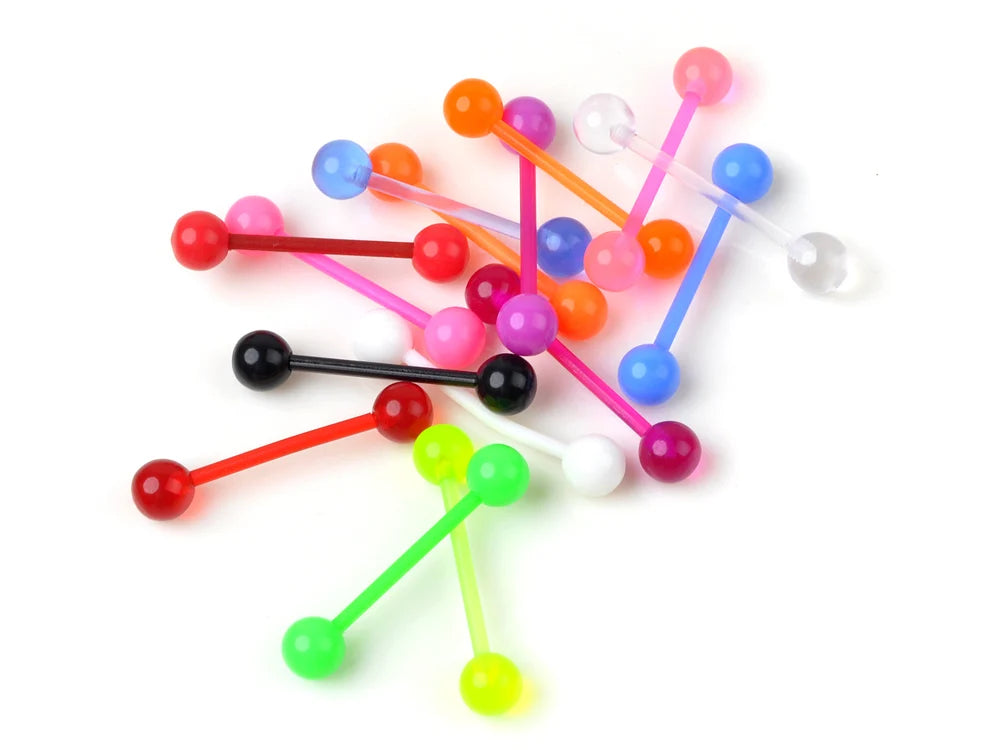 40PC Soft Silicon Nose/Lip/Tongue Piercings Helix Ear Piercing Women Men Septum Rings Body Piercing Jewelry