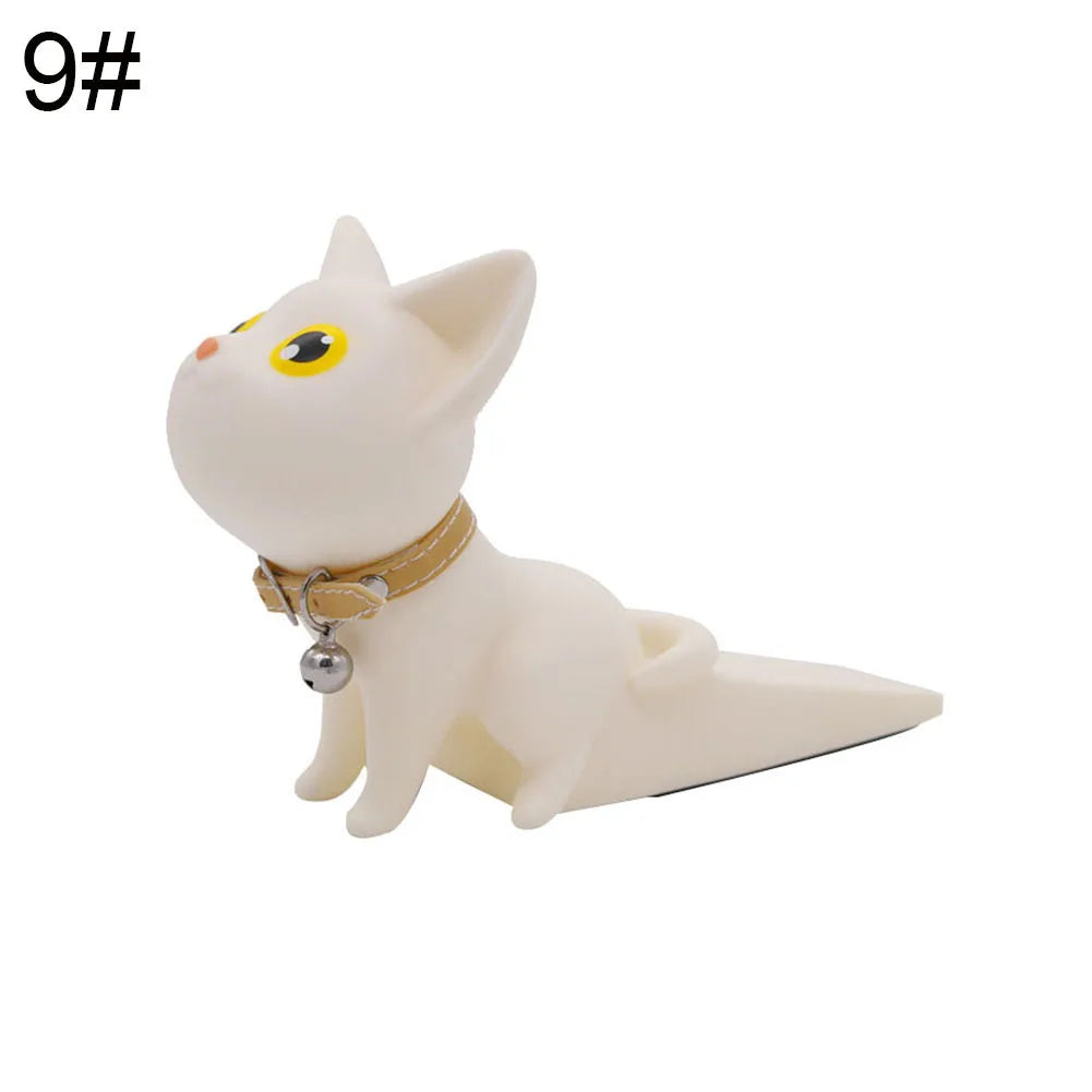 Door Stopper Cute Dog Pig Mouse Cat Shape Door Stopper Holder Hard PVC Doorstop Wedge Gift Door Holder Stopper Safety Guard Stop