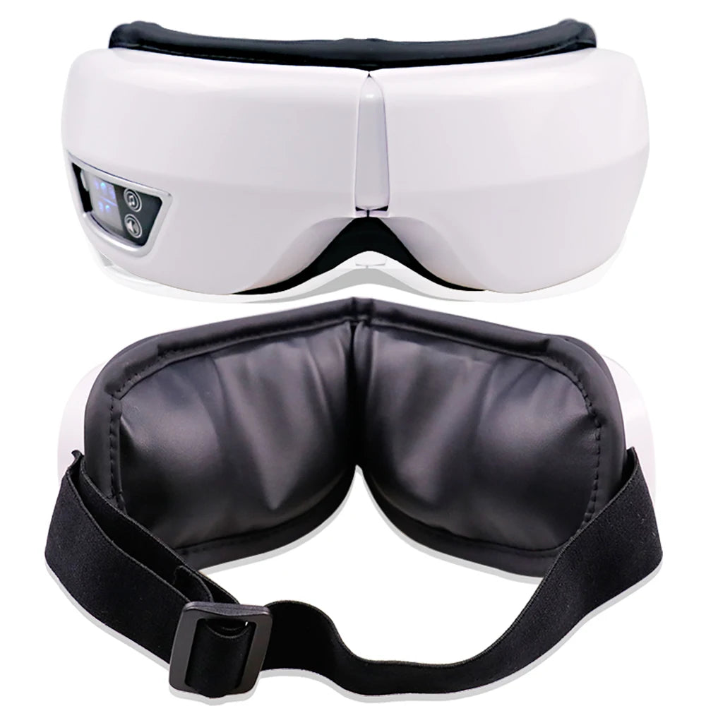 Eye Massager Smart Foldable Vibration Airbag Compress Eye Massage Instrument Bluetooth Music Eye Care Glasses Eye Relax Fatigue