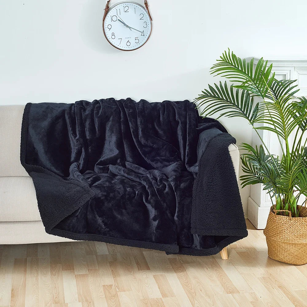 Hot Waterproof Blanket Couple Winter Warm Cozy Long Blanket-Thickened Oversized Blanket 100% Stain Resistant-Blanket