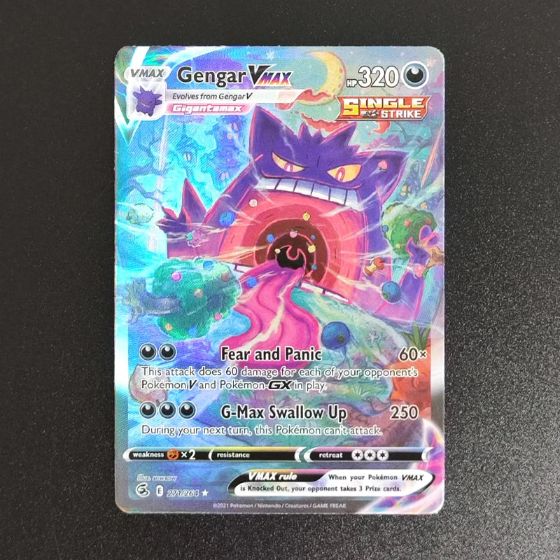 PTCG Gengari Rayquaza Vmax Giratian Lugia V Mew Latias Latios EX Collectibles Trading Card Game