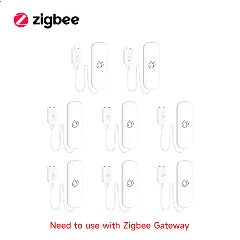 WiFi/Zigbee Water Leak Sensor Tuya Smart Life APP Flood Leak Detector Water Alert Overflow Alarm Home Security System Leakage
