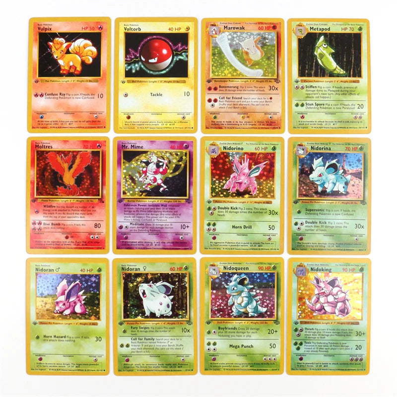 151Pcs/Box Pokemon Flash Cards Limited Edition Charizard Blastoise Venusaur pikachu 1996 First generation Collection Cards