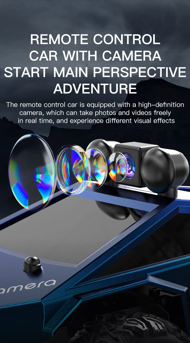 1:28 RC Car With HD Camera FPV WIFI Mini Remote Control Stunt Car With Led Lights APP Control Racing Cars Toy for Kids&Adult