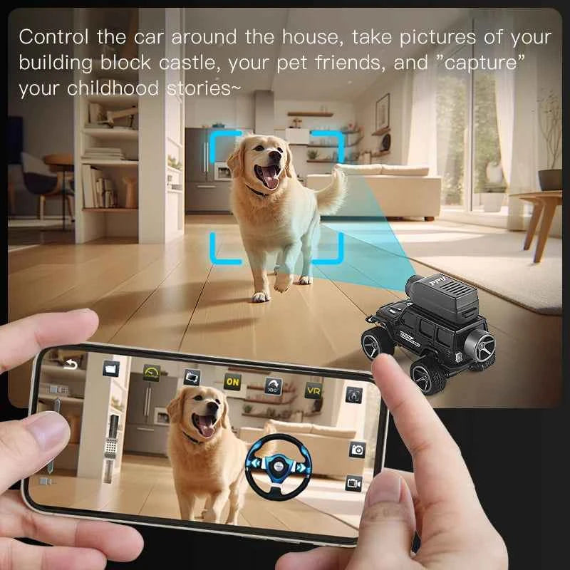 1:64 Mini RC Car 2.4G Remote Contorl Vehicle with Camera WiFi APP Control High Speed Racing Stunt Cars Toy Gift for Kids