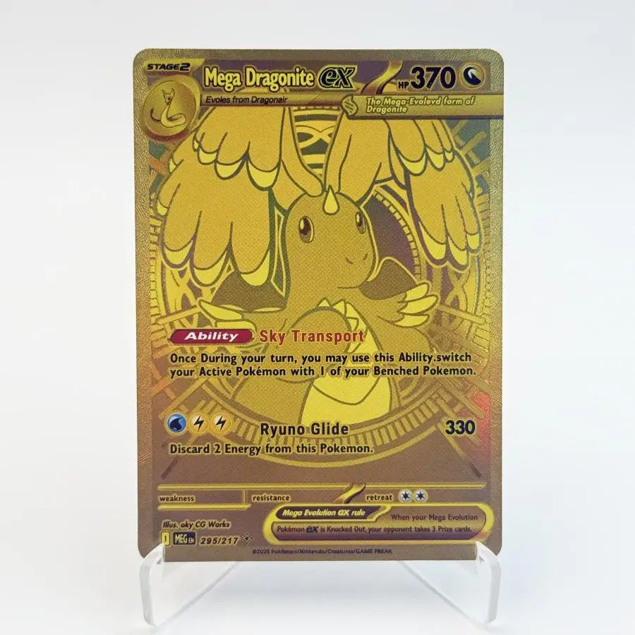 PKM PTCG Card ASC/MEG/PFL Mega Charizard Y ex Lucario Gardevoir Rare Card Replica Proxy Game Cards English